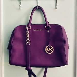 Michael Kors Large Leather Satchel